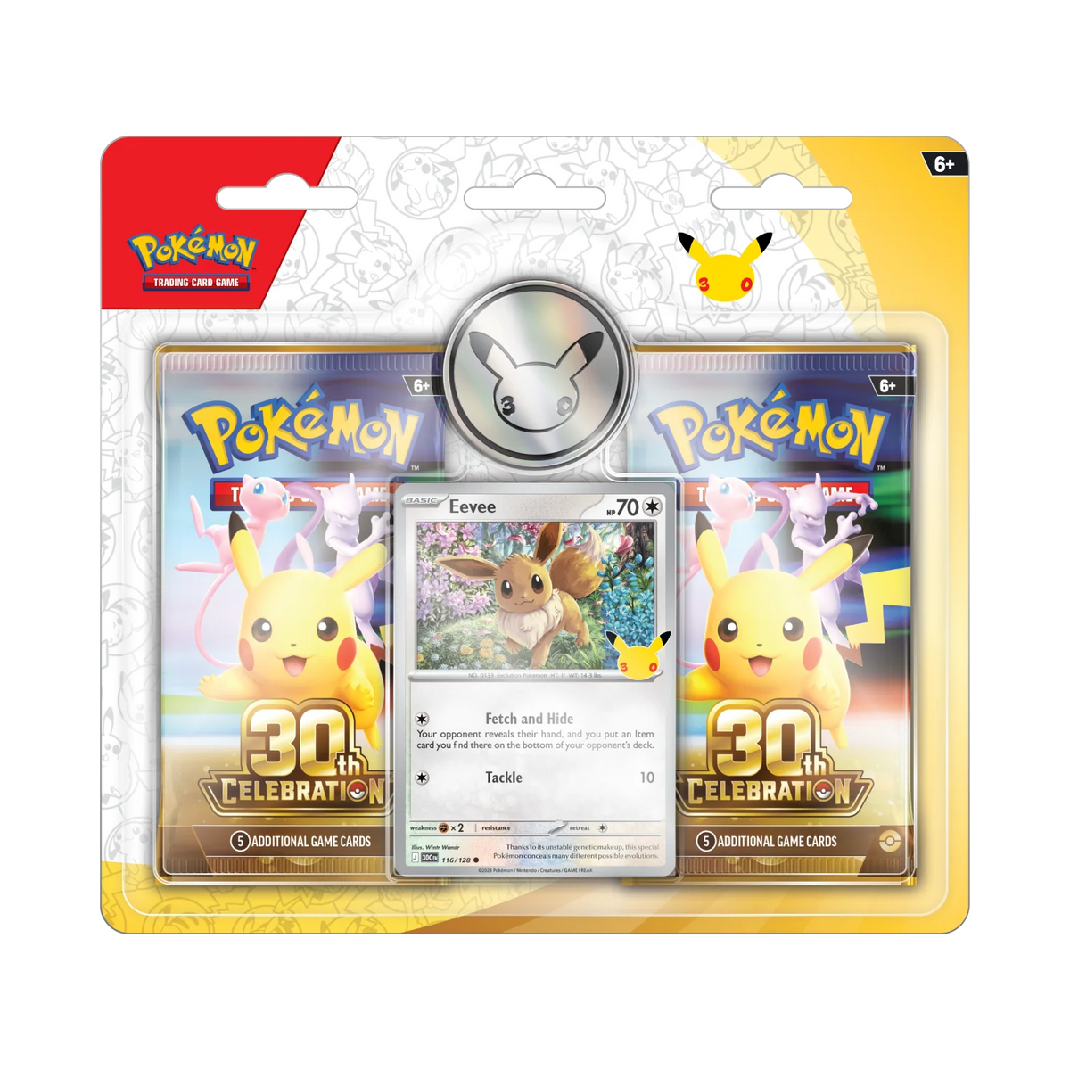 Pokémon TCG: 30th Celebration – Blister 2 Boosters Eevee