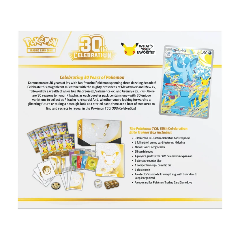Pokémon TCG: 30th Celebration – Elite Trainer Box