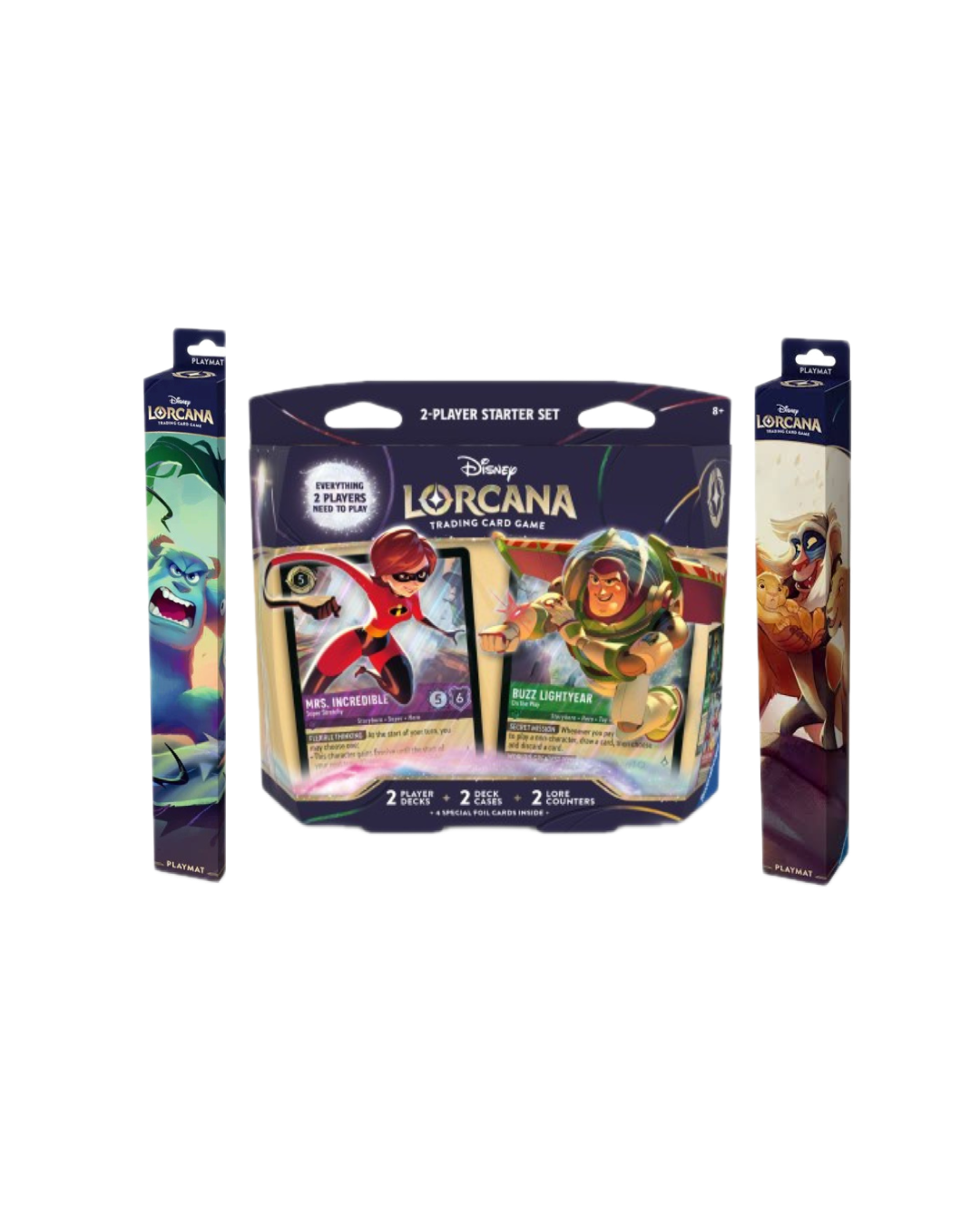 Kit Disney Lorcana 2 Jogadores — Double Deck Wilds Unknown +  1 Playmat Oficial