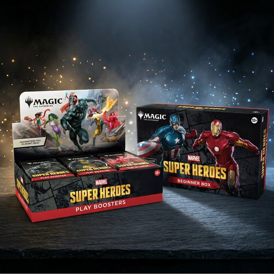 Marvel Herói — Booster Box + Beginner Box