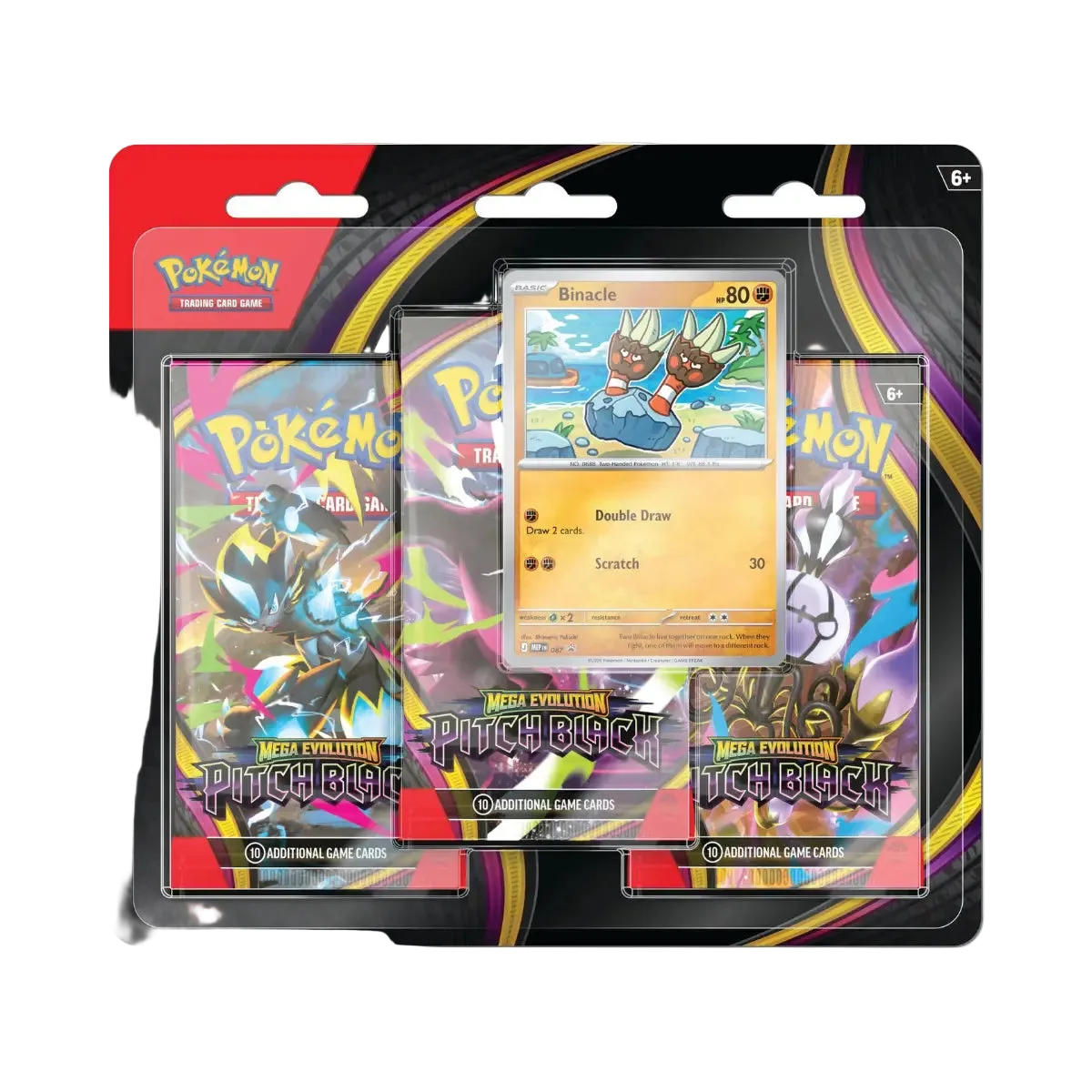 Pokémon TCG — Mega Evolution: Pitch Black — Blister de 3 Packs