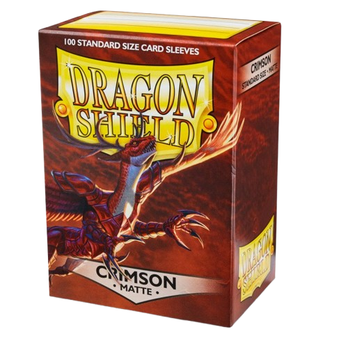 Dragon Shield Matte — Crimson | 100 Sleeves | 63 x 88 mm (Standard)