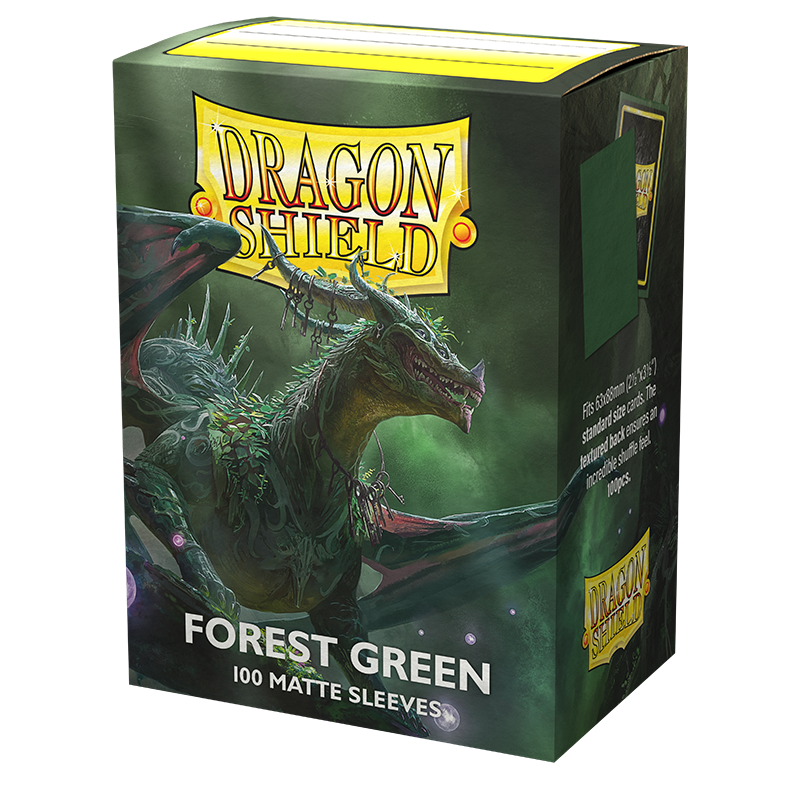 Dragon Shield Matte — Forest Green | 100 Sleeves | 63 x 88 mm (Standard)