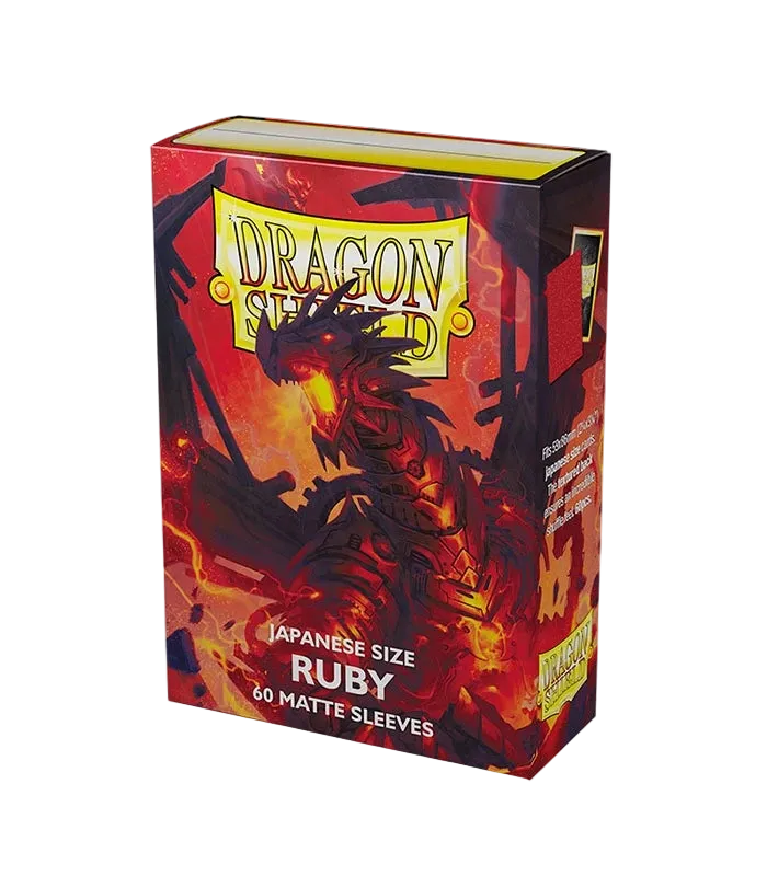Dragon Shield Japanese Matte — Ruby | 60 sleeves | 59 x 86 mm